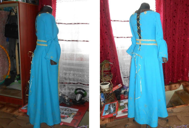 Princess Aurora from Maleficent movie cosplay dress