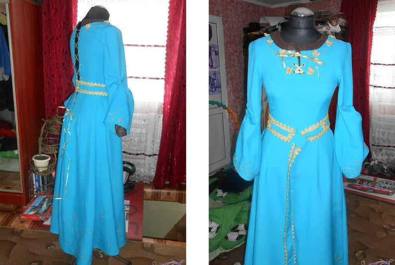 Princess Aurora from Maleficent movie cosplay dress