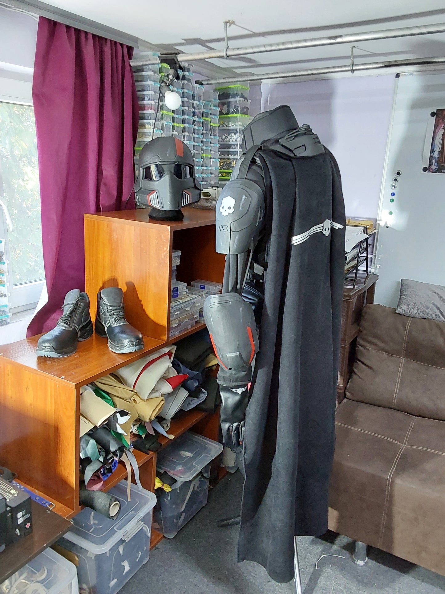 Armoured outfit from Helldivers II red version