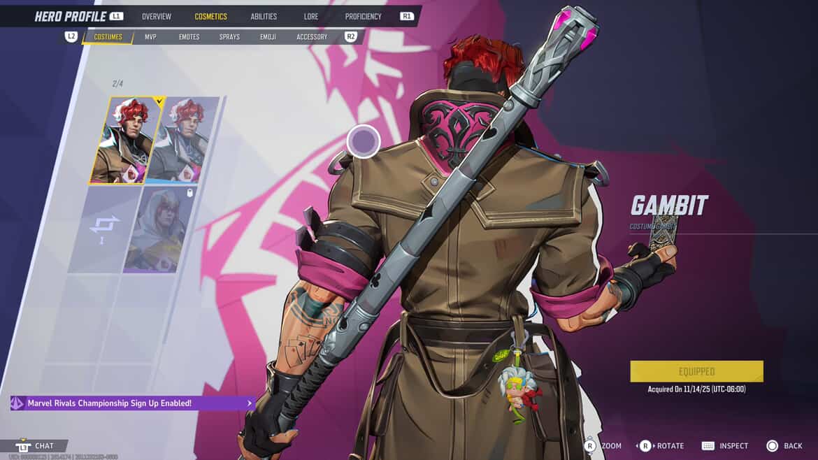 Gambit Marvel rivals (pre-order)