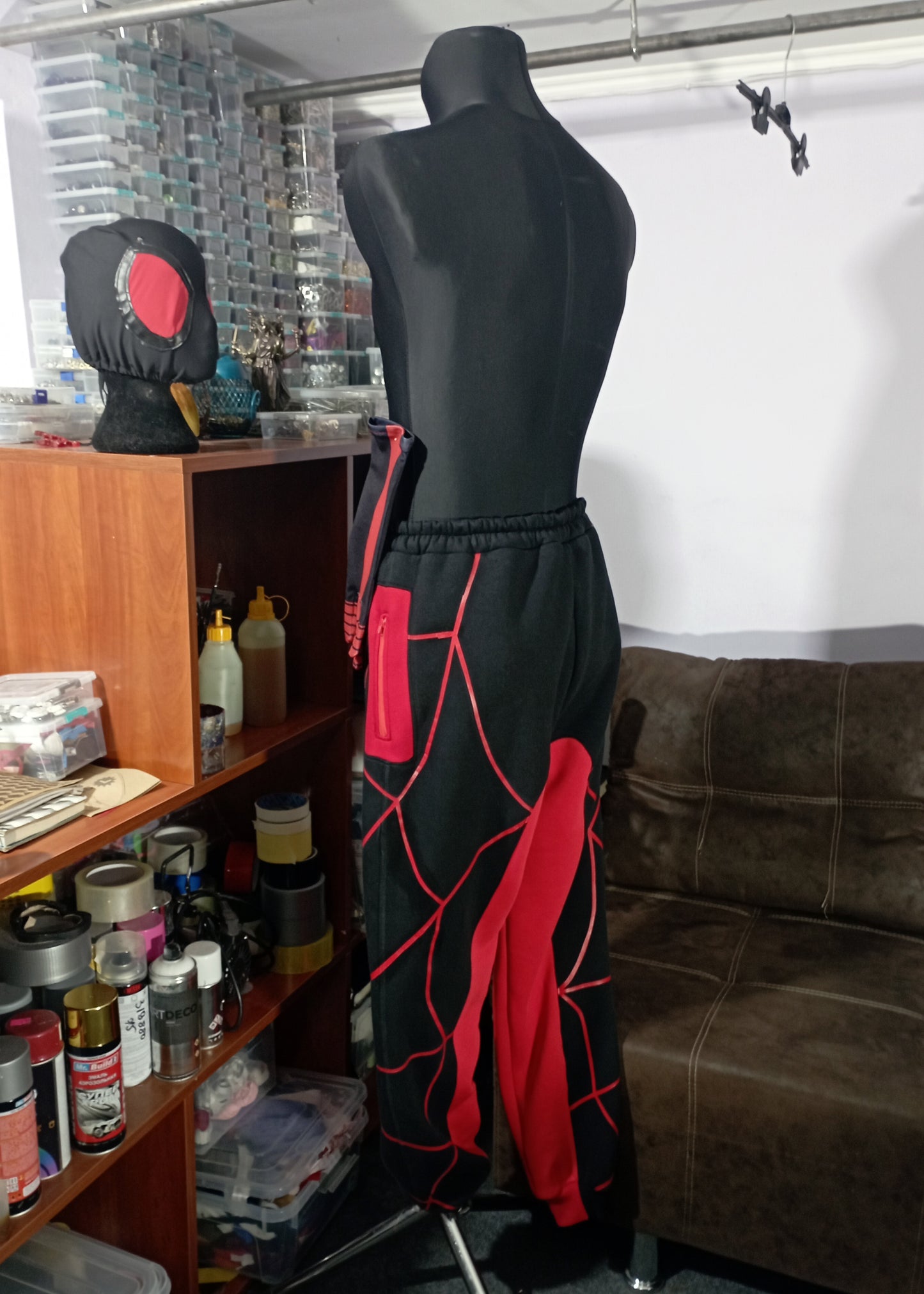 Spider outfit: Miles Morales hoodie cosplay/ spider man bodysuit cosplay / casual cosplay / Hand made sweatshirt / spider man hoodie