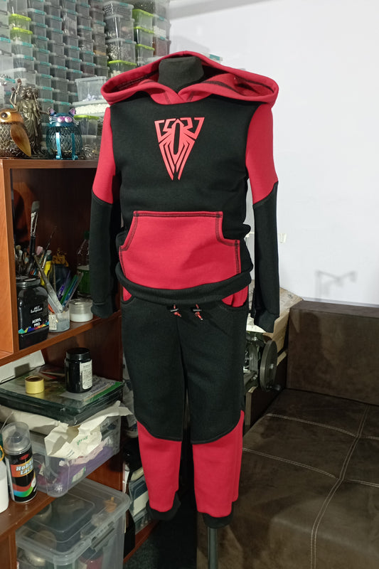 Spider outfit: Miles Morales sport costume cosplay /spider man