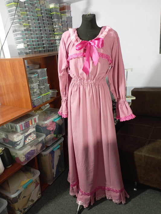 Victorian flanel night gown