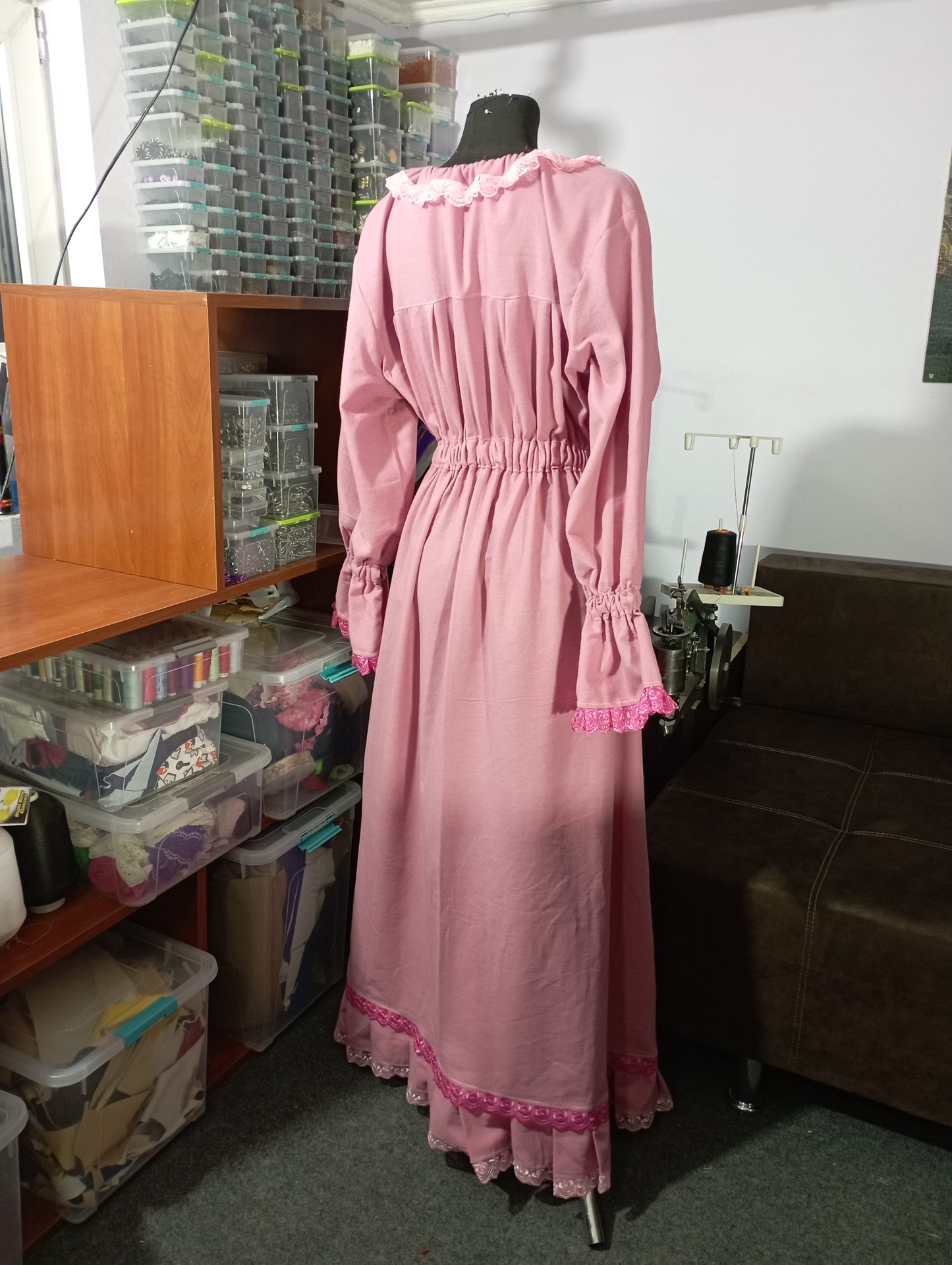 Victorian flanel night gown