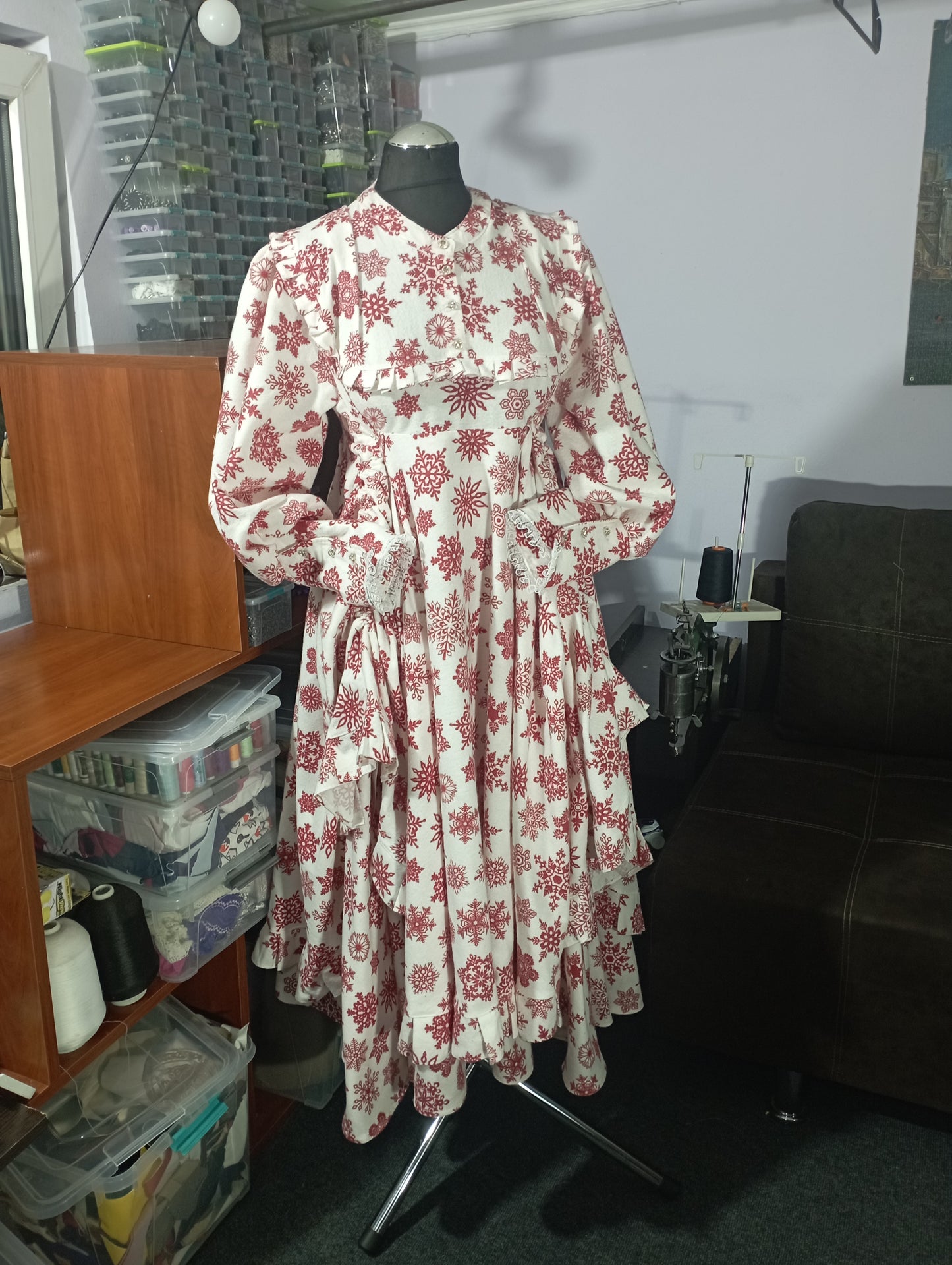 Victorian flanel night gown