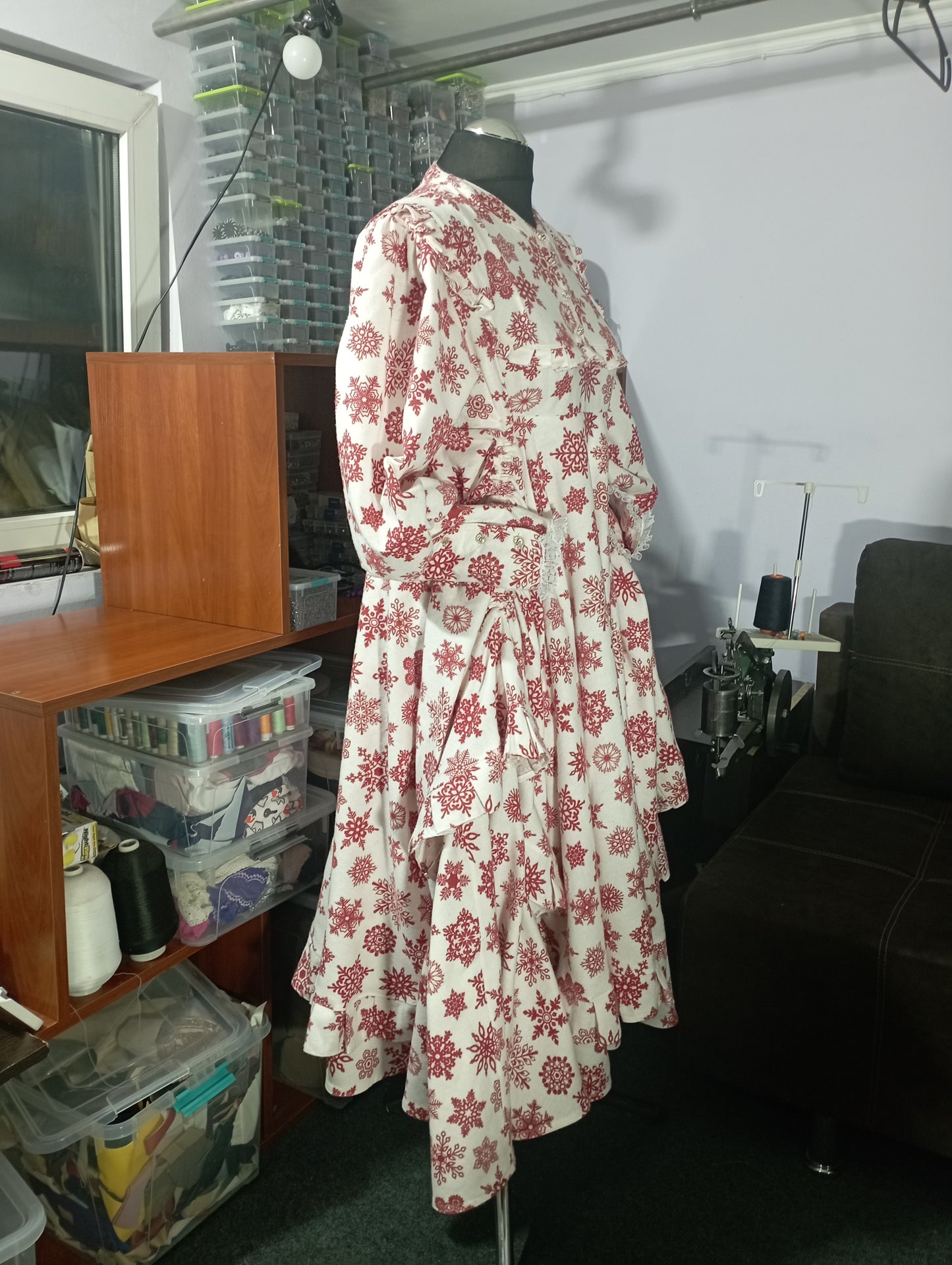 Victorian flanel night gown