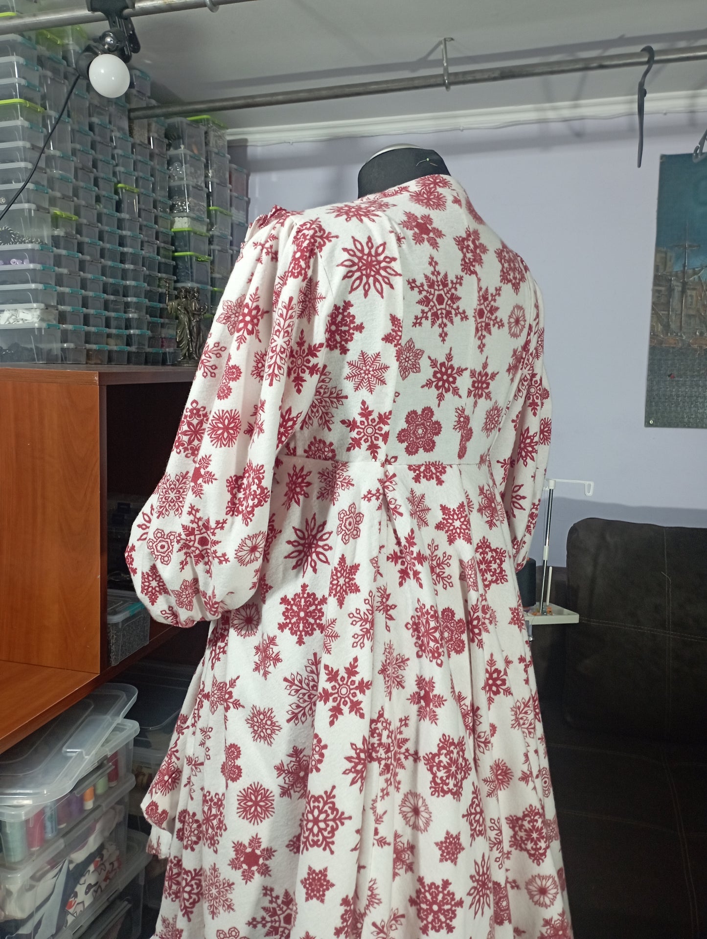 Victorian flanel night gown