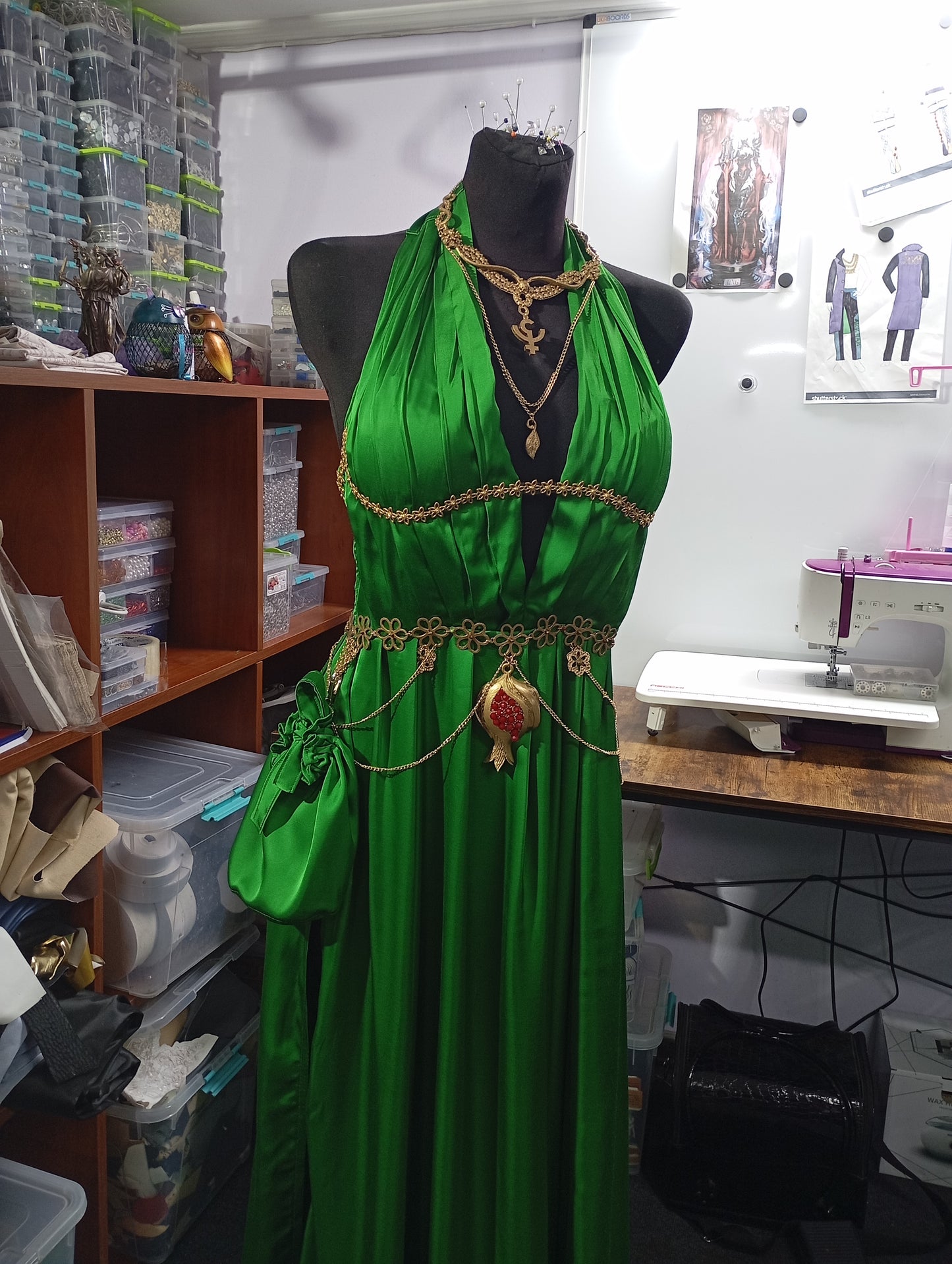Persephone custom outfit/ godness dress