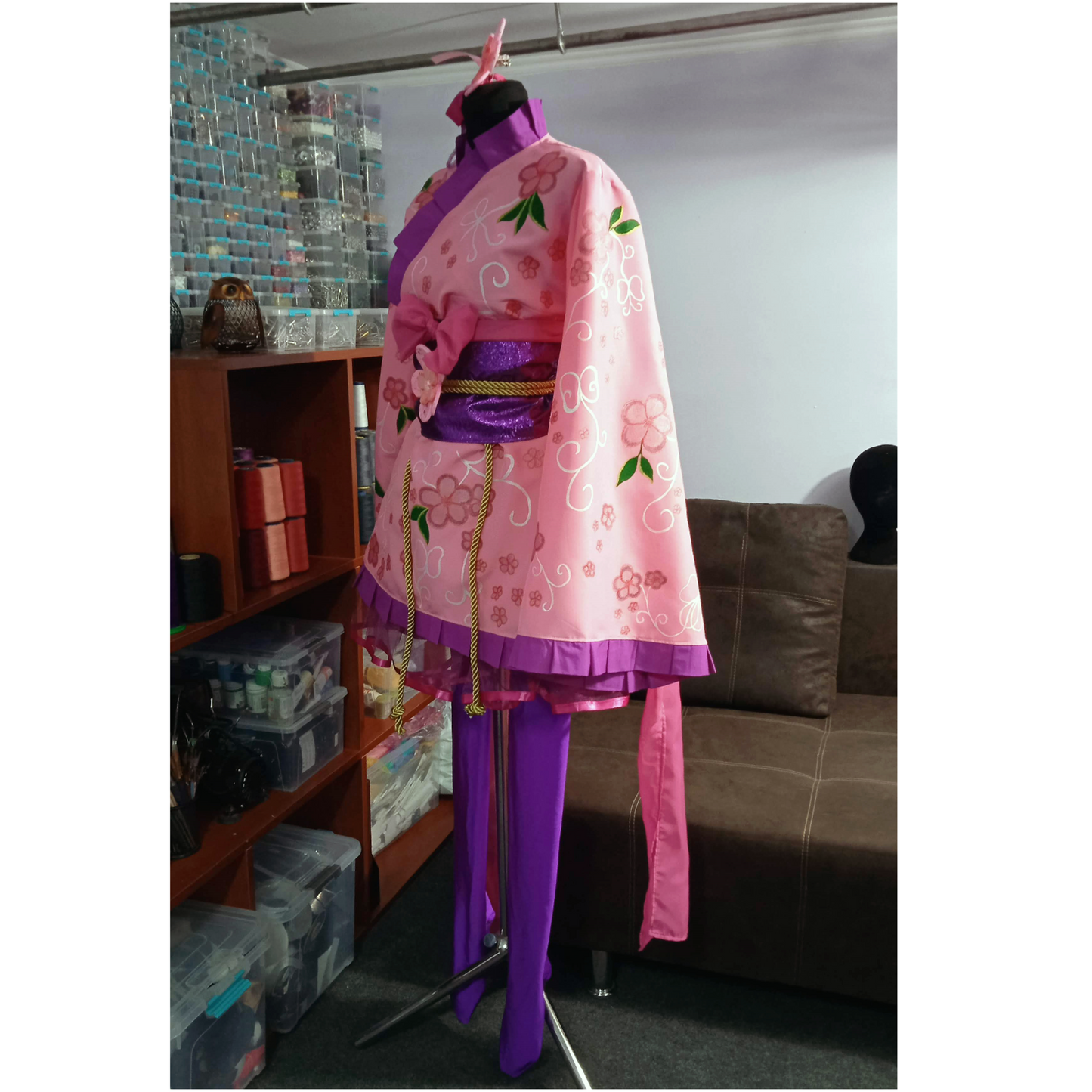 Custom made lolita dress / hand made / lolita cosplay / lolita yukata / sweet yukata/ sexy lolita / love live cosplay / hand drawed yukata