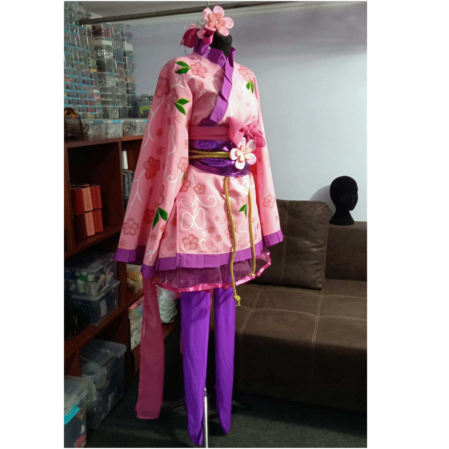 Custom made lolita dress / hand made / lolita cosplay / lolita yukata / sweet yukata/ sexy lolita / love live cosplay / hand drawed yukata