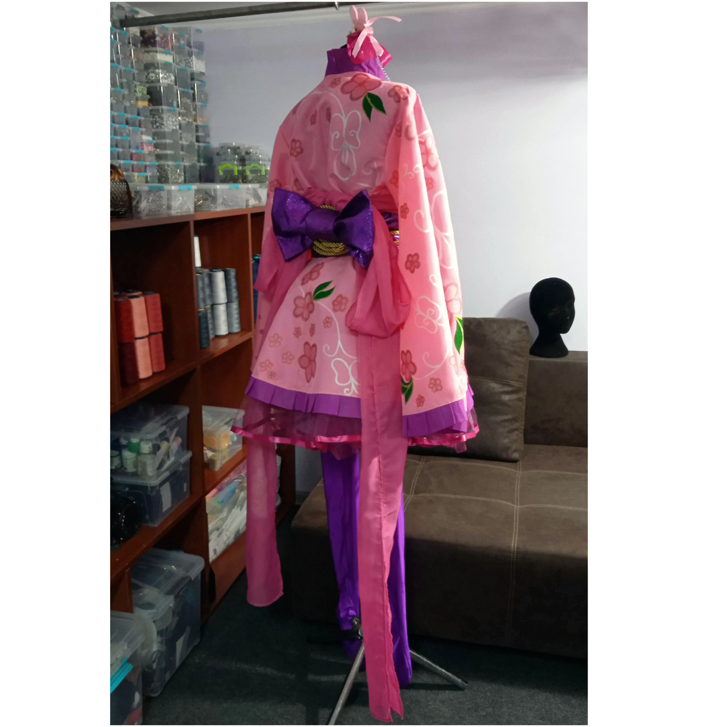 Custom made lolita dress / hand made / lolita cosplay / lolita yukata / sweet yukata/ sexy lolita / love live cosplay / hand drawed yukata