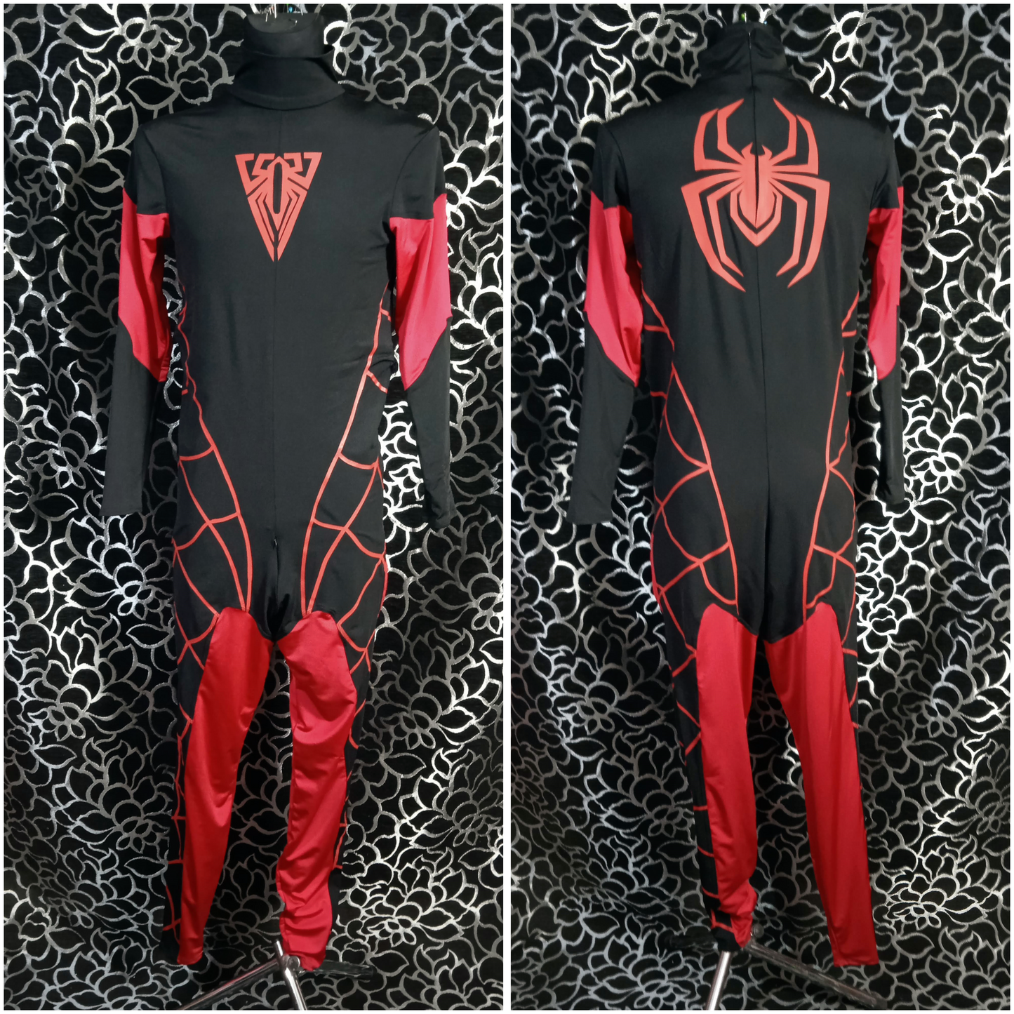 Spider outfit: Miles Morales hoodie cosplay/ spider man bodysuit cosplay / casual cosplay / Hand made sweatshirt / spider man hoodie
