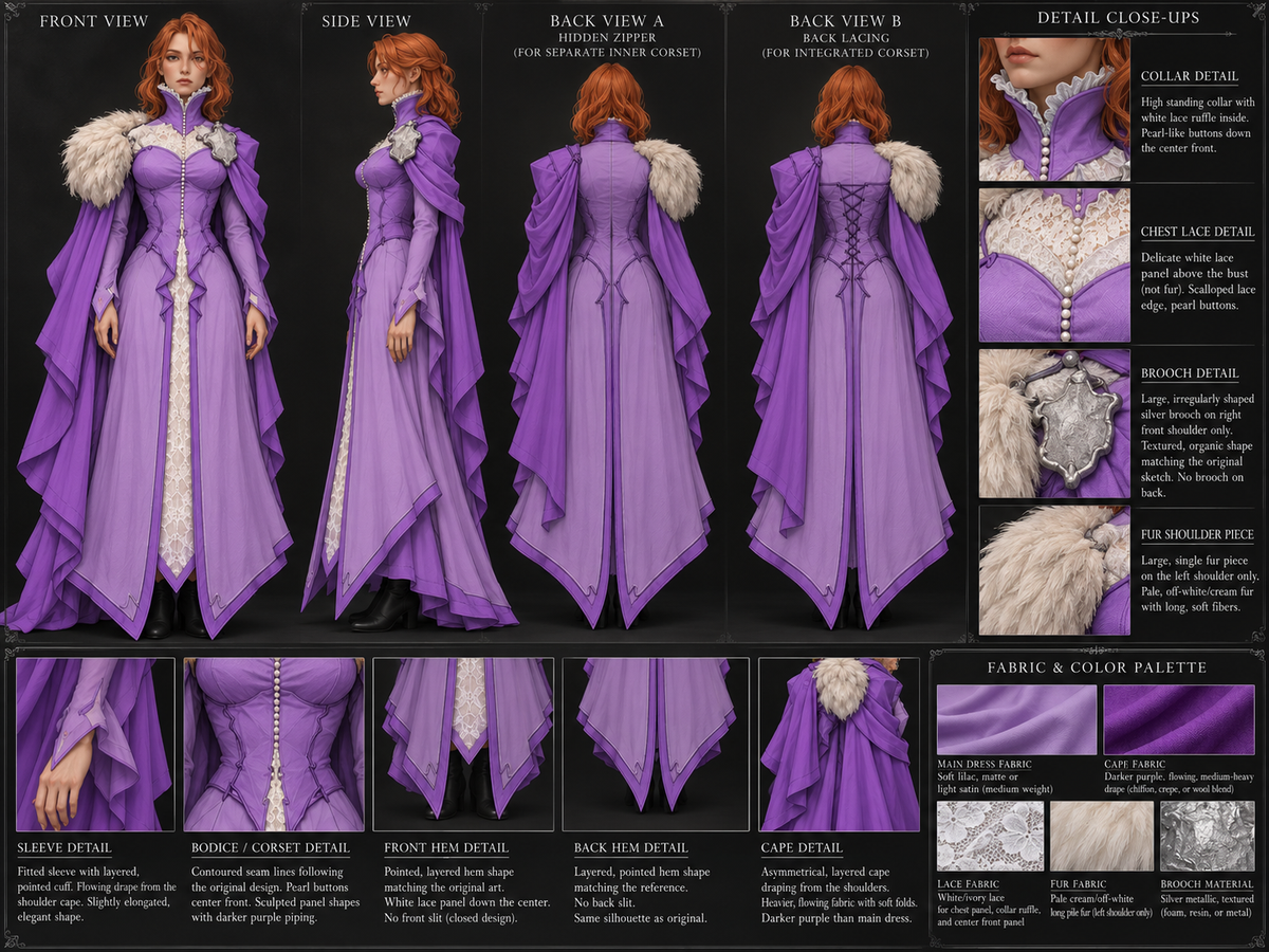Tatyana Dungeons & Dragons Ravenloft cosplay (pre-order)