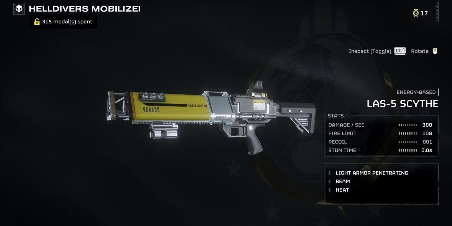 LAS-5_Scythe Helldivers II (Pre-order)