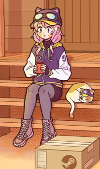 Steam Delivery Girl cosplay outfit (pre order)