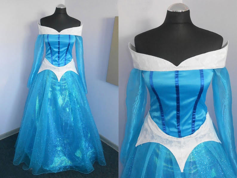 Aurora Sleeping Beauty Blue Dress Cosplay | Handmade Princess Gown GNG Cosplay Aurora Sleeping Beauty Blue Dress Cosplay | Handmade Princess Gown GNG Cosplay