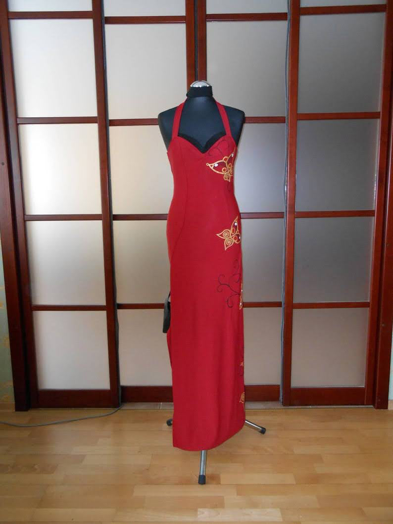 Ada Wong dress from Resident Evil Hand painting