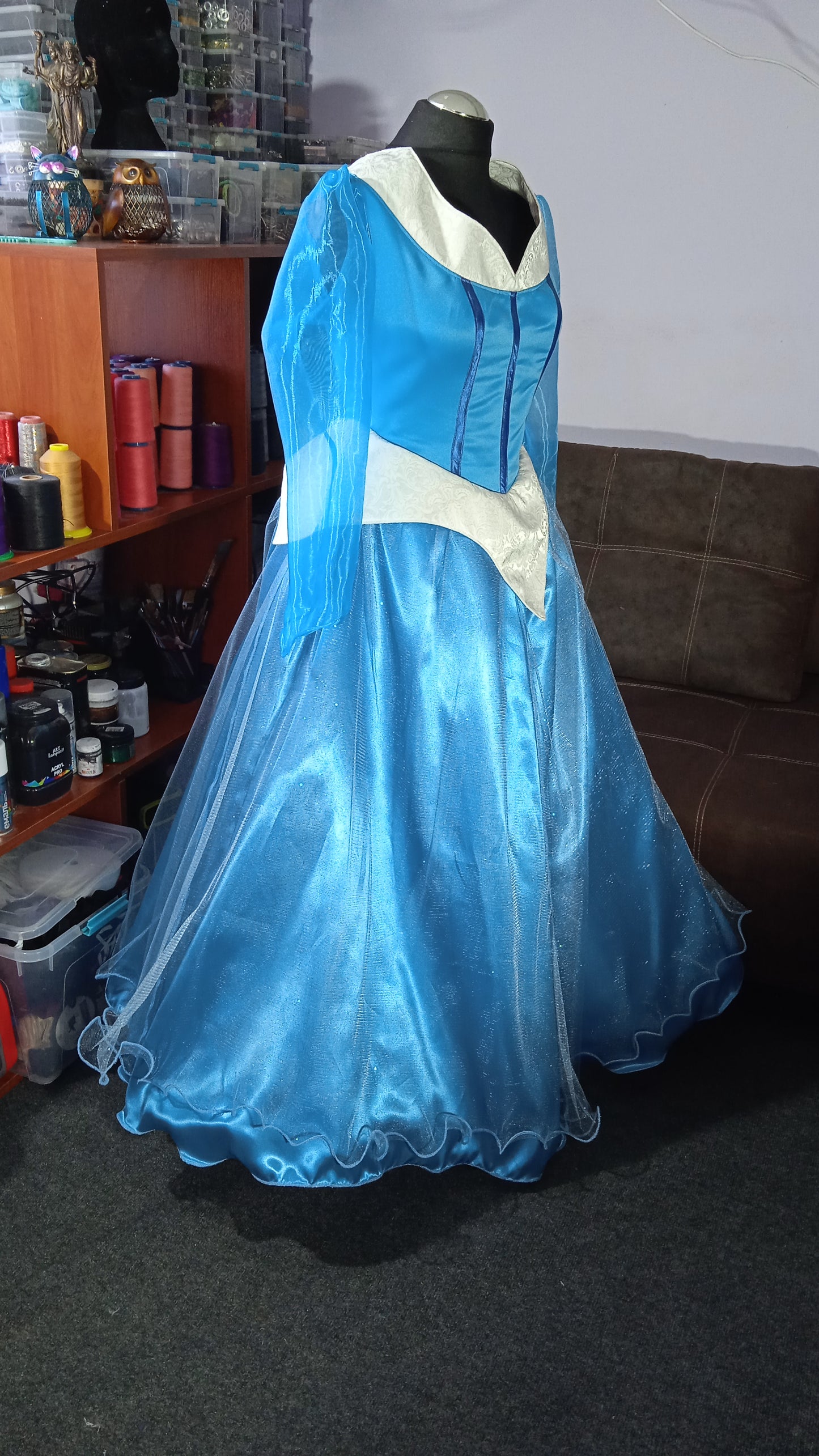 Aurora from Sleeping Beauty blue dress Hand made