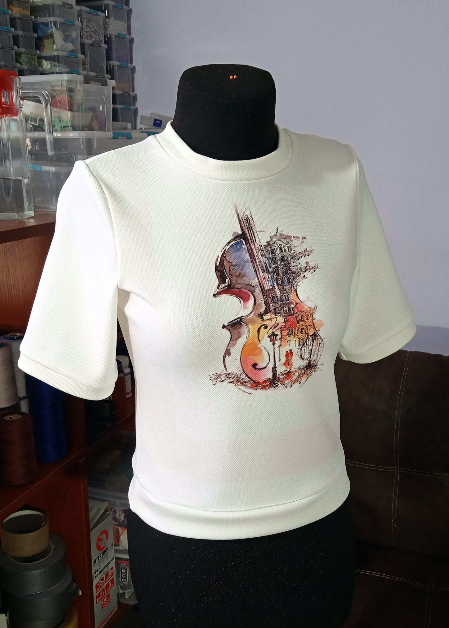 Custom printed crop top