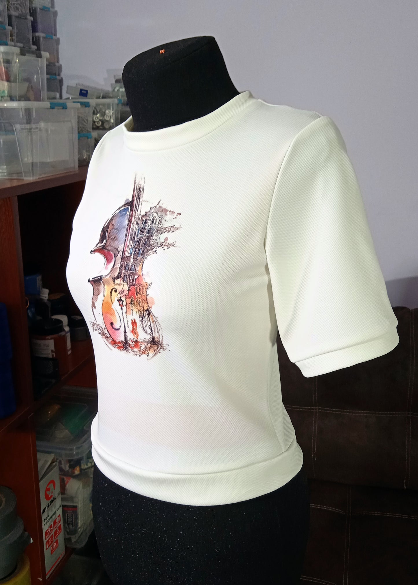 Custom printed crop top