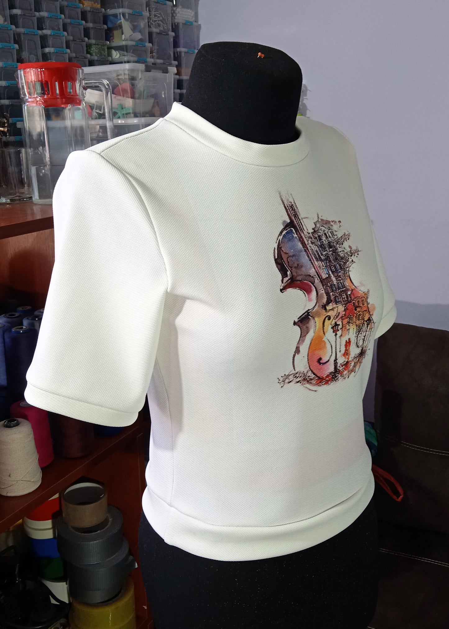 Custom printed crop top