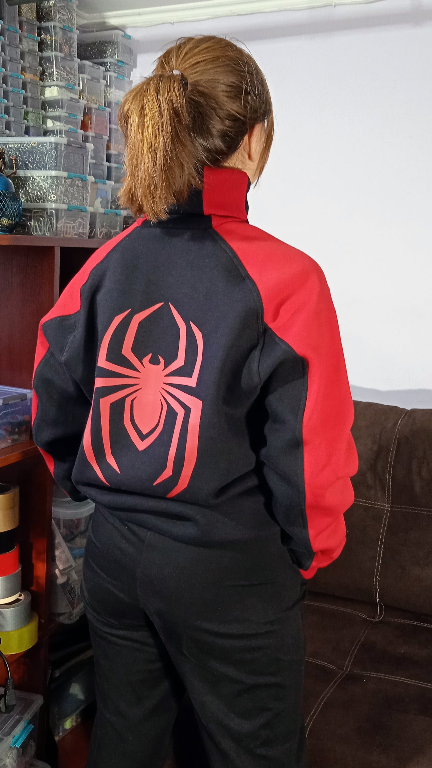 Spider outfit: Miles Morales hoodie cosplay /spider man hoodie