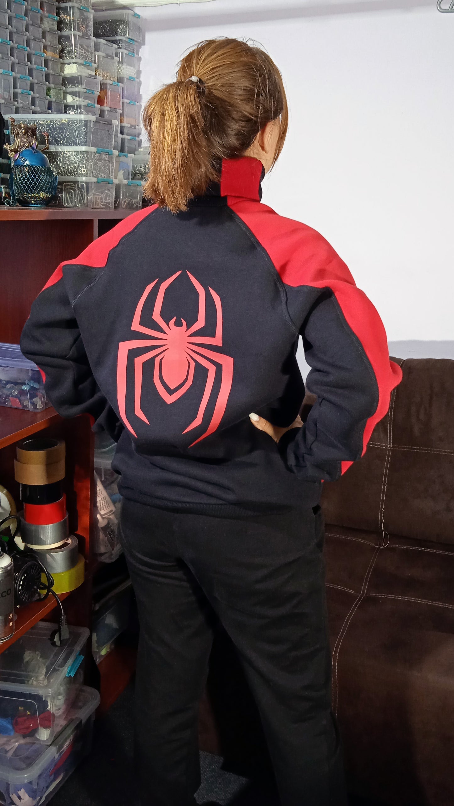 Spider outfit: Miles Morales hoodie cosplay /spider man hoodie