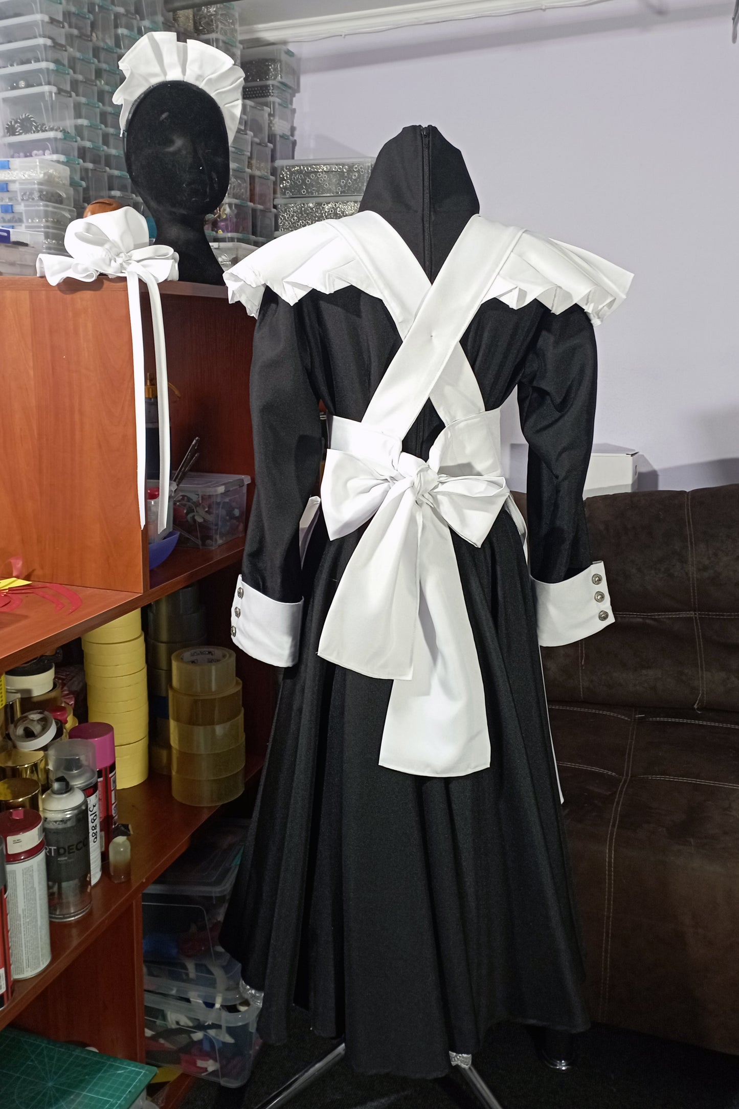 Black Lagoon Roberta / Fabiola cosplay maid dress