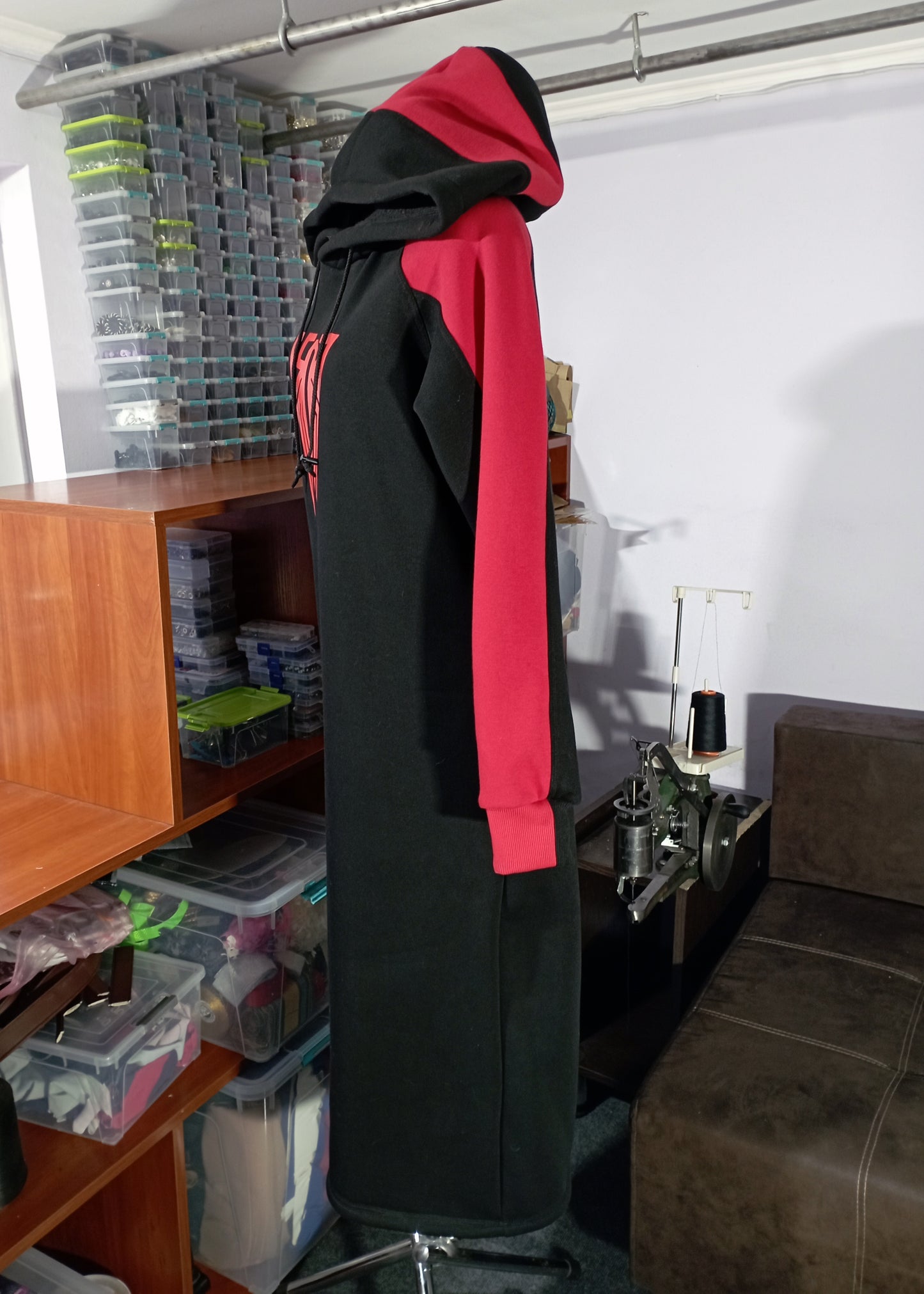 Spider dress/ Miles Morales hoodie cosplay /spider man hoodie dress