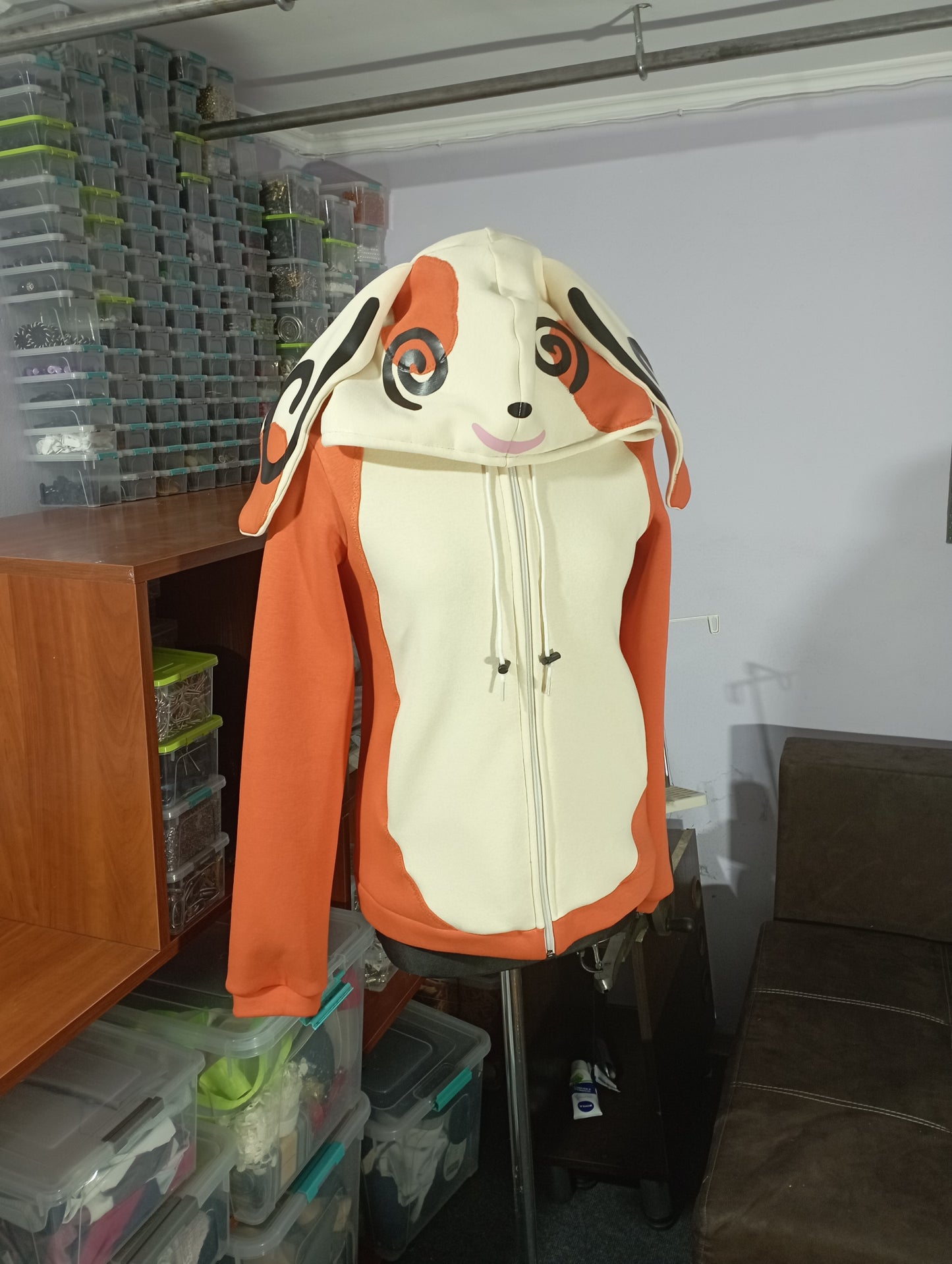 Spinda inspired zip up hoodie