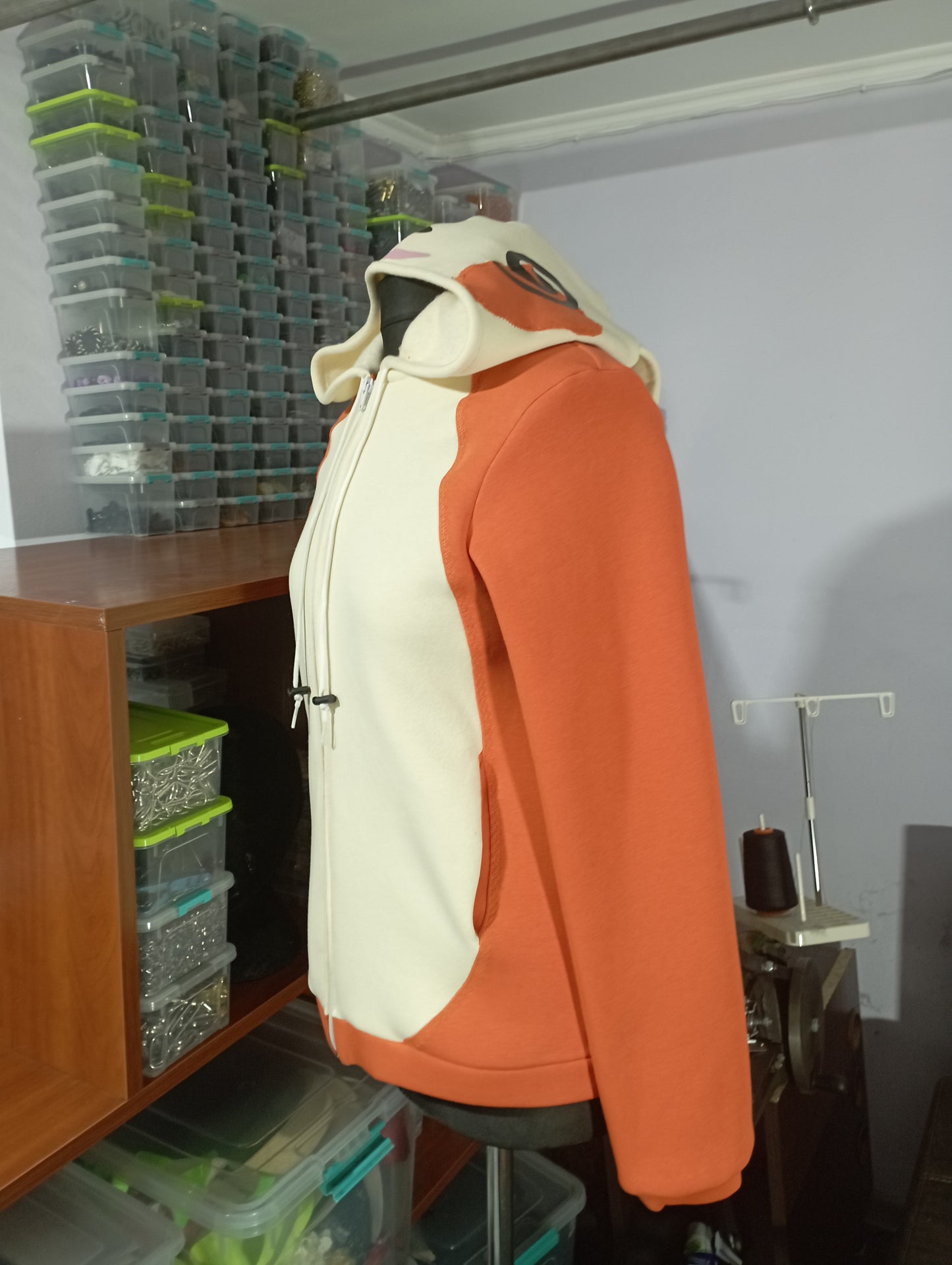 Spinda inspired zip up hoodie