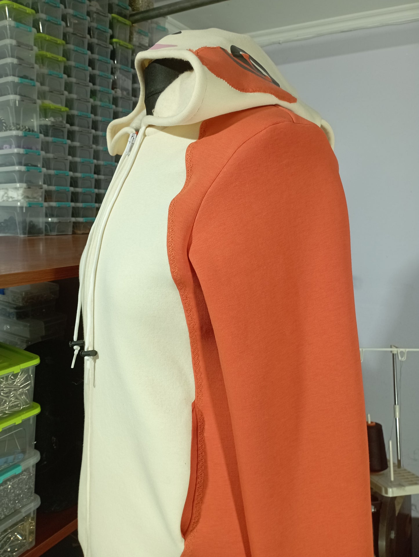 Spinda inspired zip up hoodie