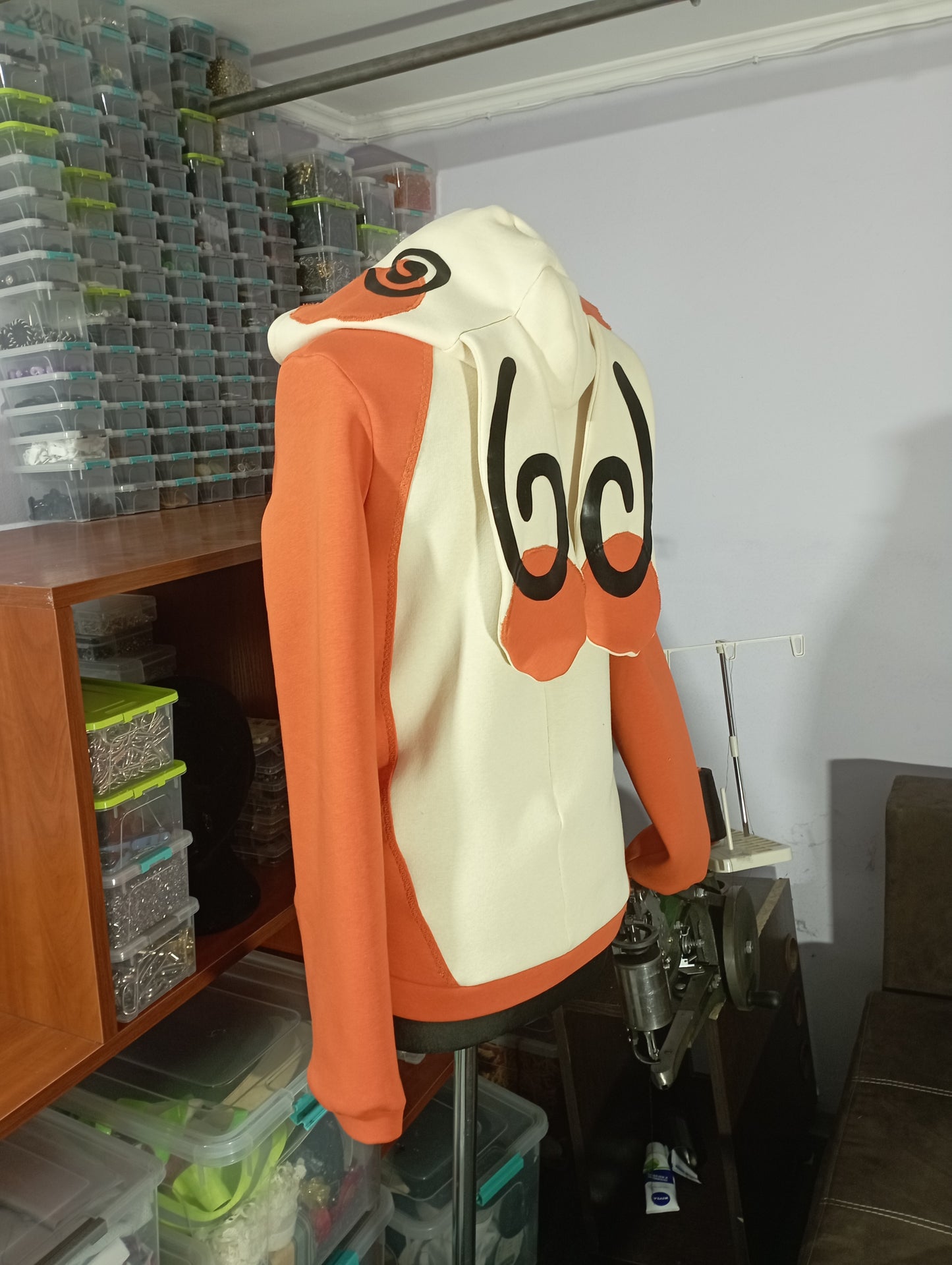 Spinda inspired zip up hoodie