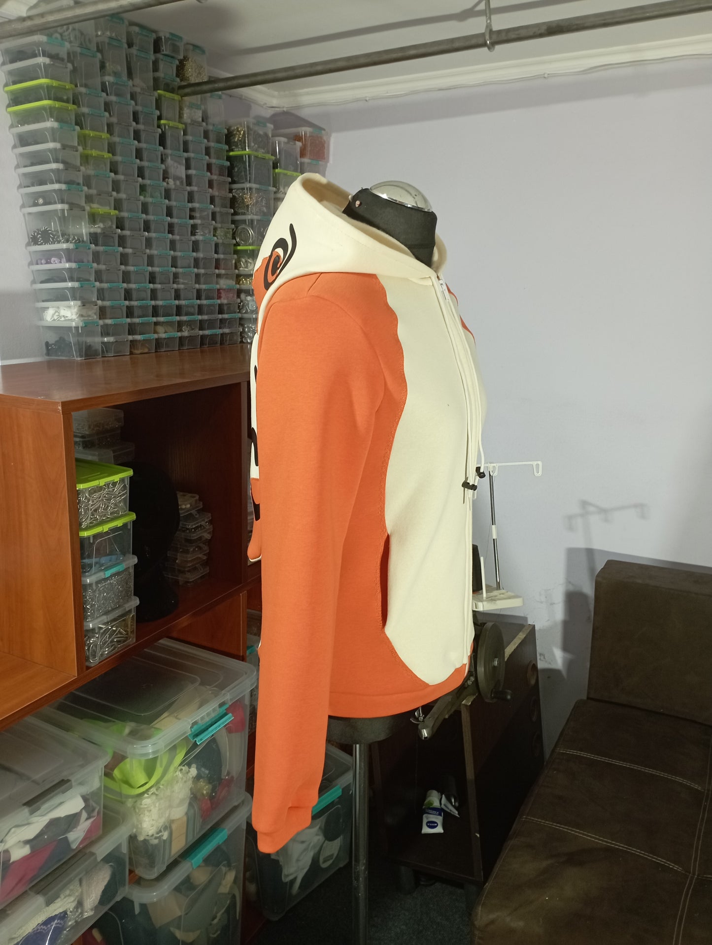 Spinda inspired zip up hoodie