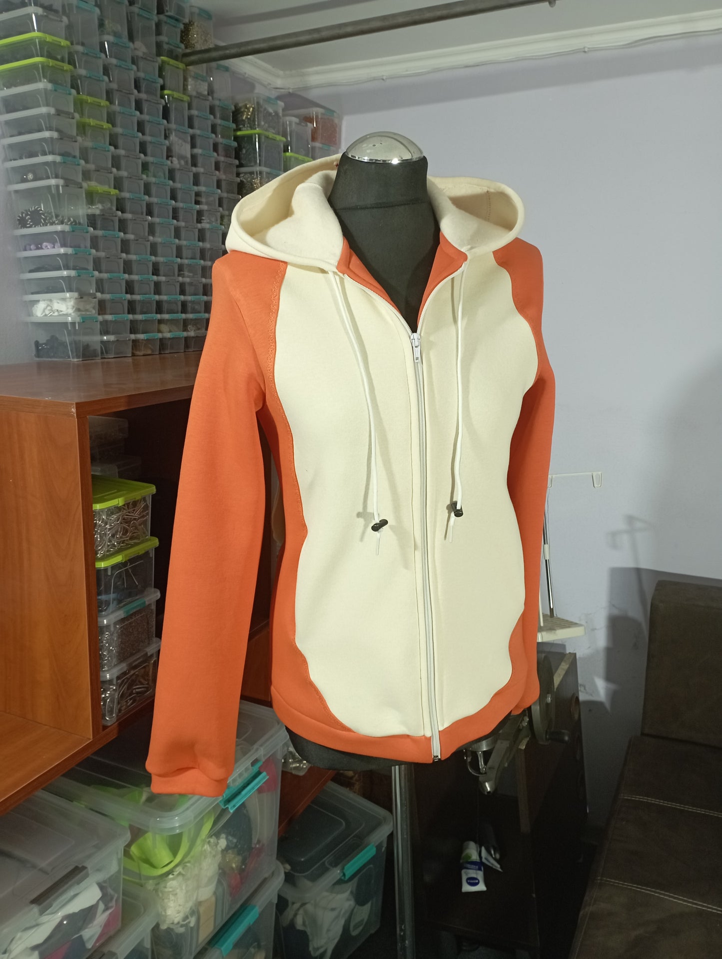 Spinda inspired zip up hoodie