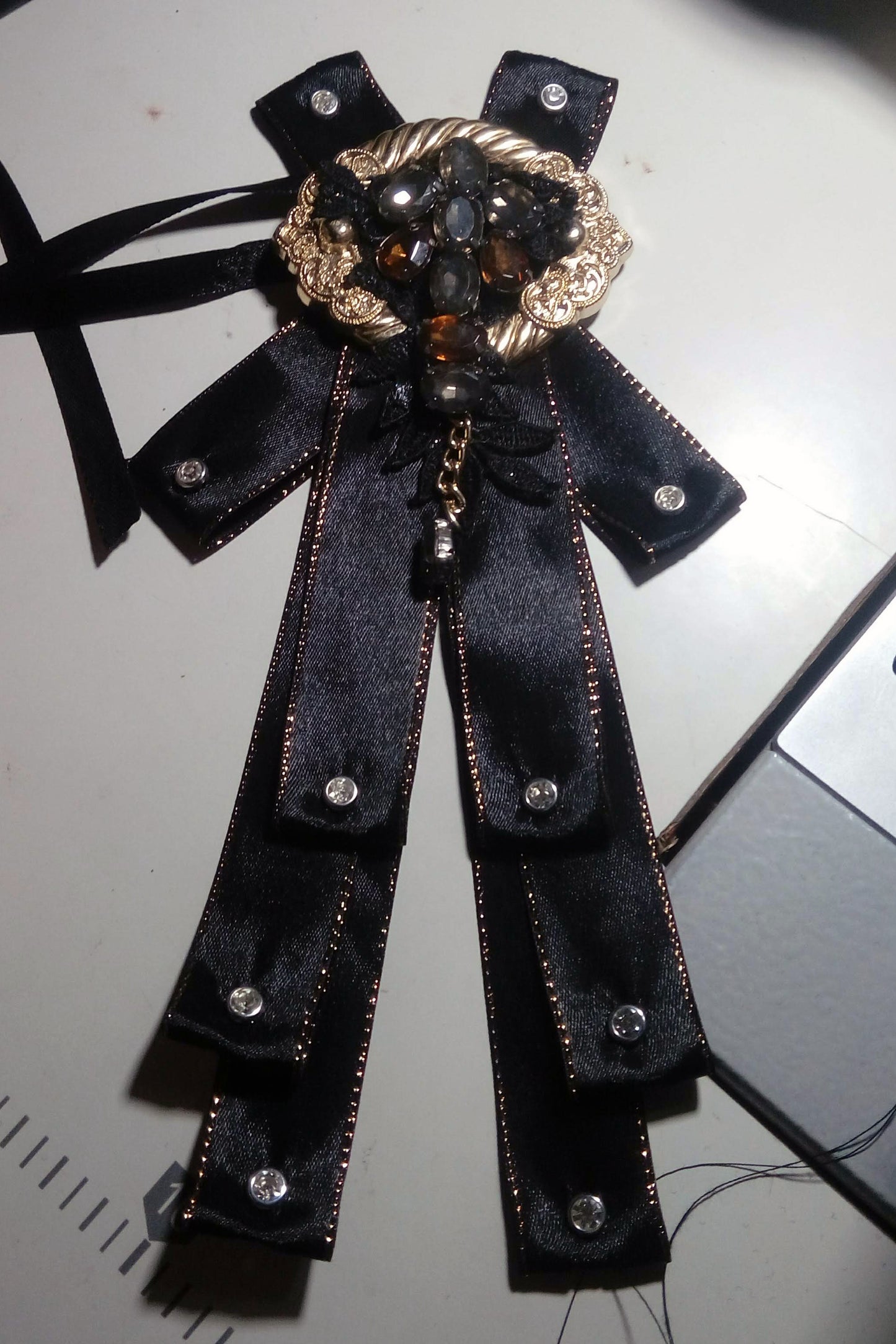 Gothick neck tie custom made