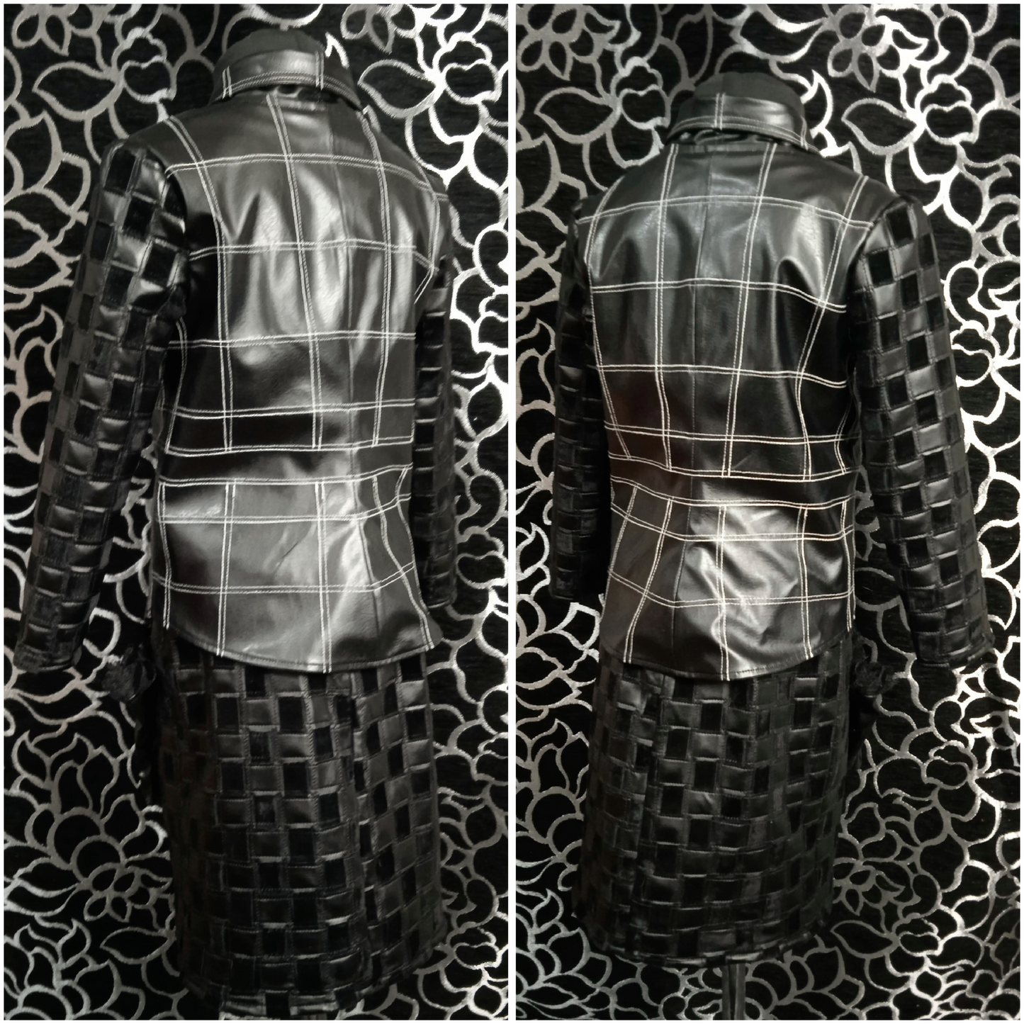 Cosplay Cruella de Vil outfits  / Emma Stone / leather costume