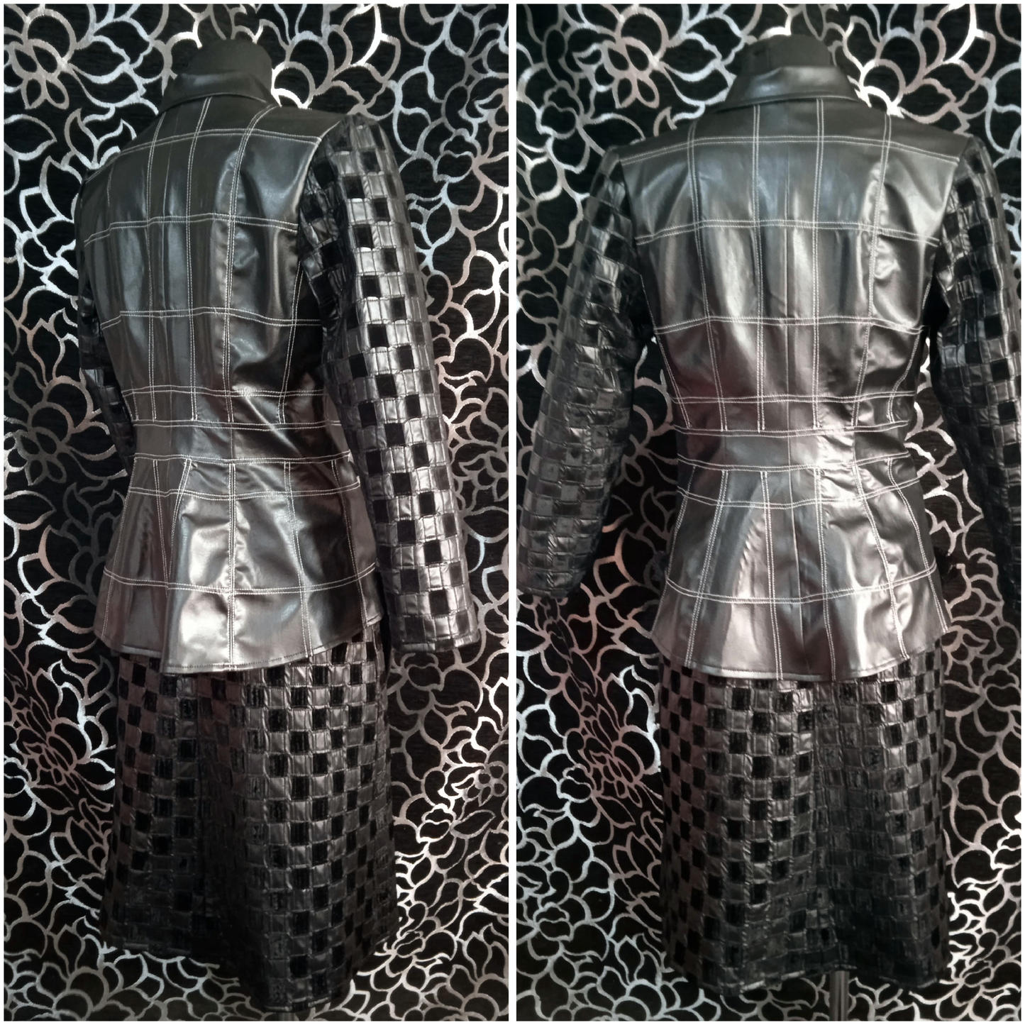 Cosplay Cruella de Vil outfits  / Emma Stone / leather costume