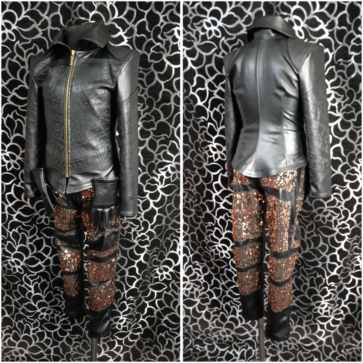 Cosplay Cruella de Vil outfits  / Emma Stone / punk Cruella "future"