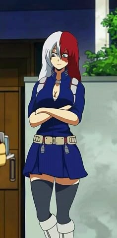 Shoto Todoroki My Hero Academia cosplay outfit female version