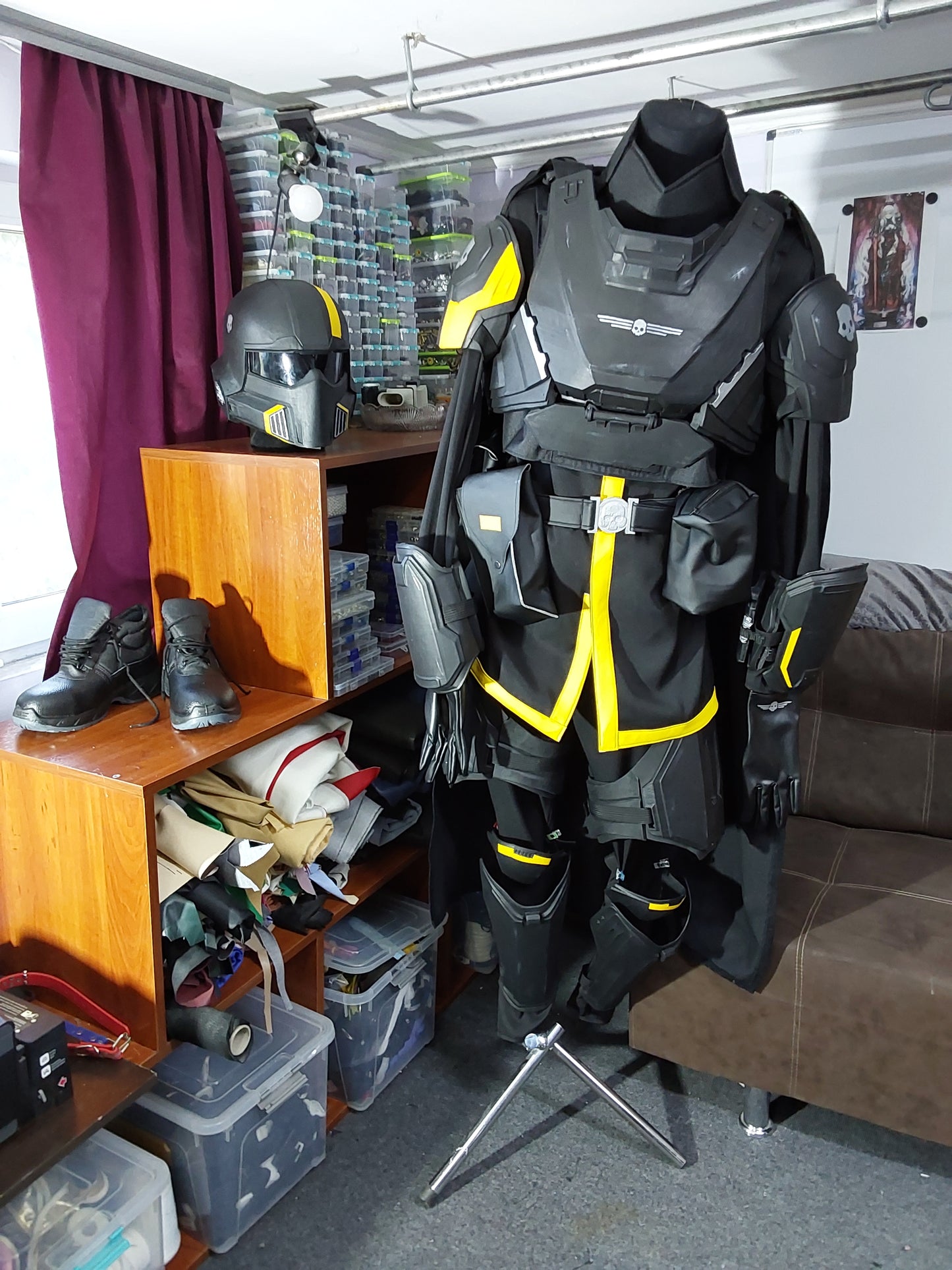 Armoured outfit from Helldivers II