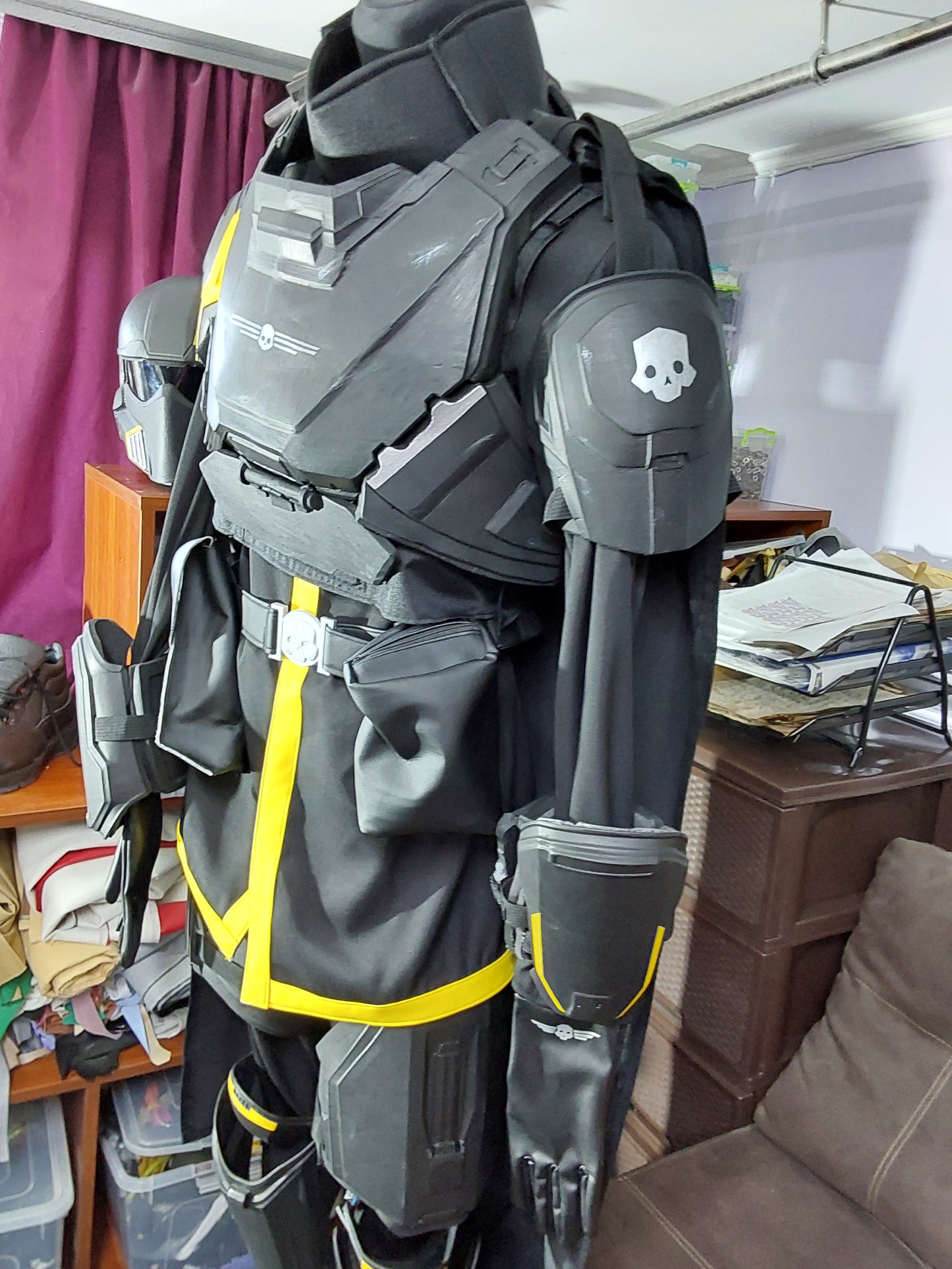 Armoured outfit from Helldivers II