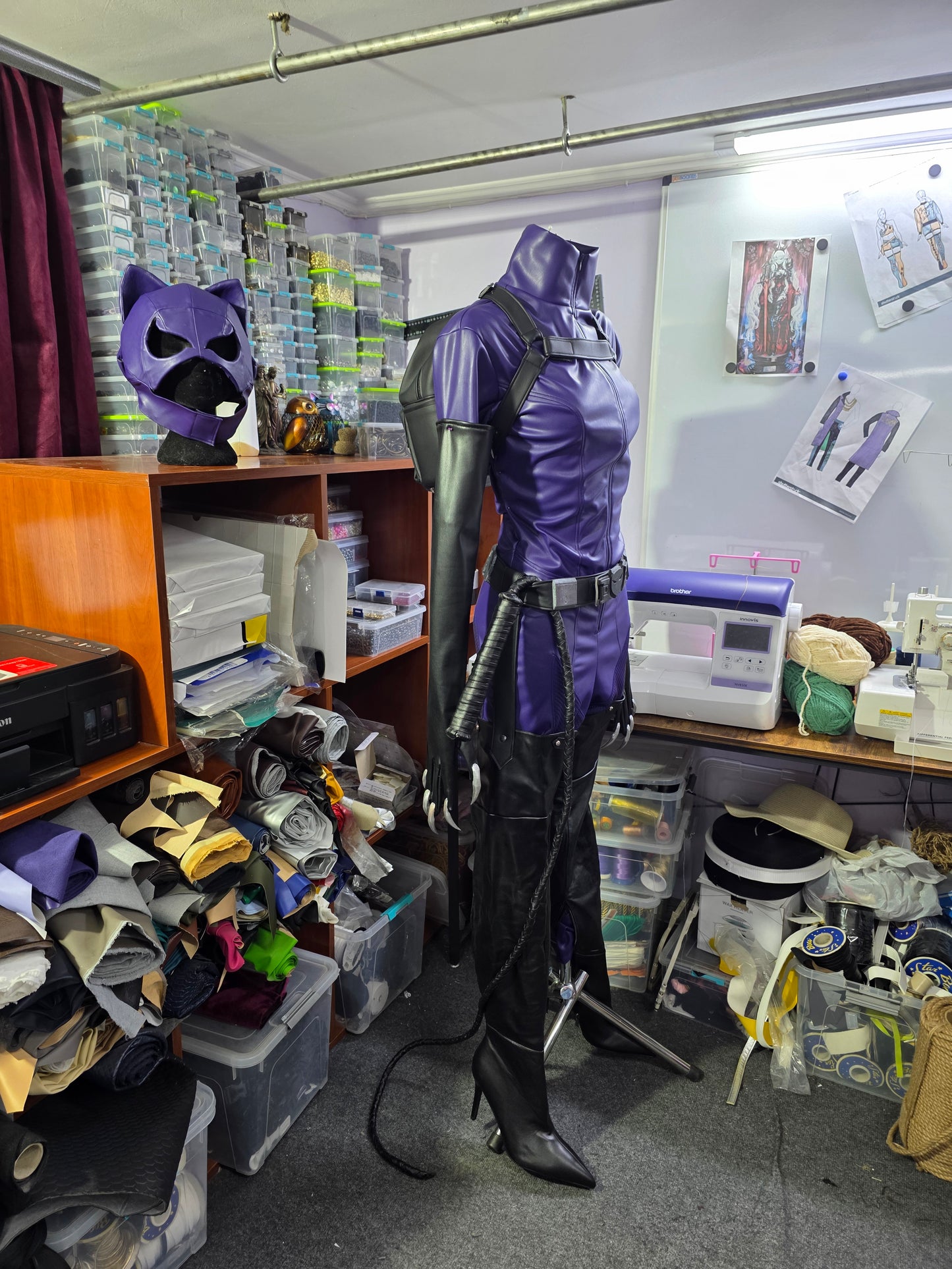 90s Purple-Suit Catwoman custom cosplay (pre-order)