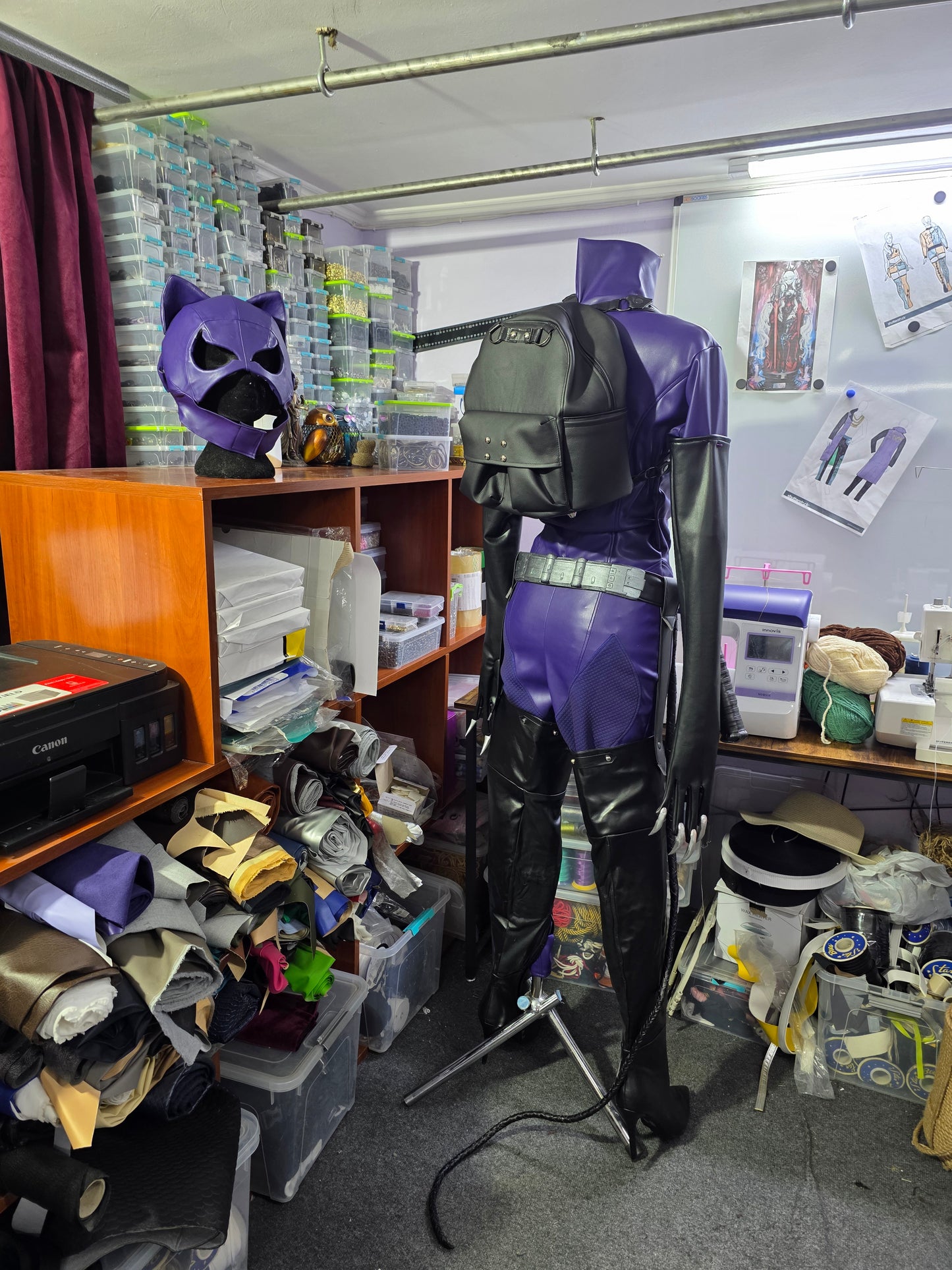 90s Purple-Suit Catwoman custom cosplay (pre-order)