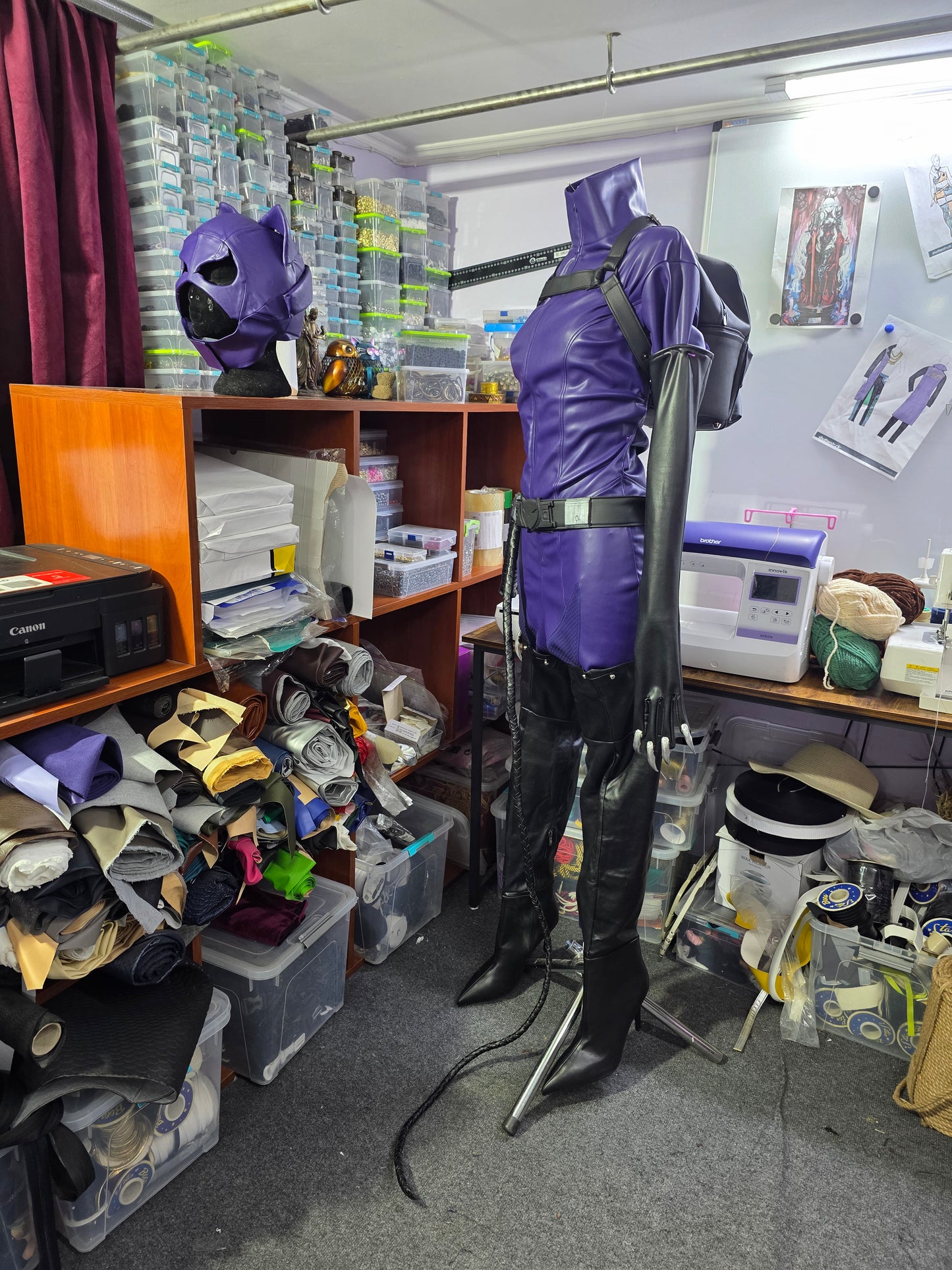 90s Purple-Suit Catwoman custom cosplay (pre-order)