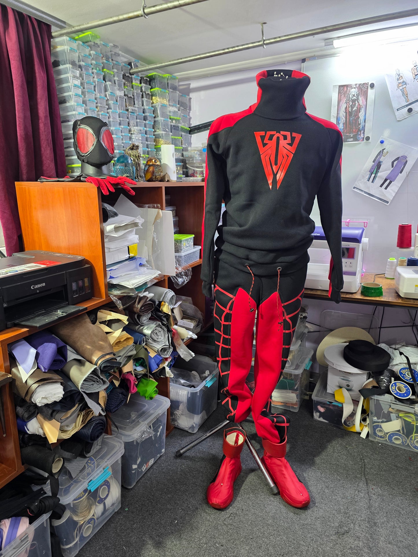 Spider outfit: Miles Morales hoodie cosplay/ spider man bodysuit cosplay / casual cosplay / Hand made sweatshirt / spider man hoodie