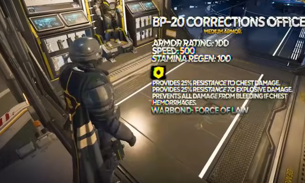 Helldivers 2 BP-20 Correct Officer from the force of Law with SG-20 Halt (pre-order)