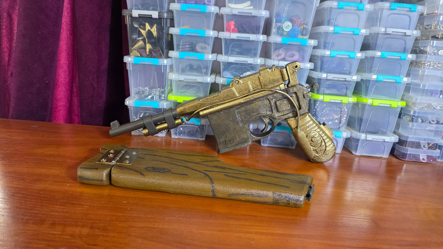 Luis Sera from Resident Evil 4 cosplay outfit RE4 Remake Mauser C96 "Red 9" (pre-order)