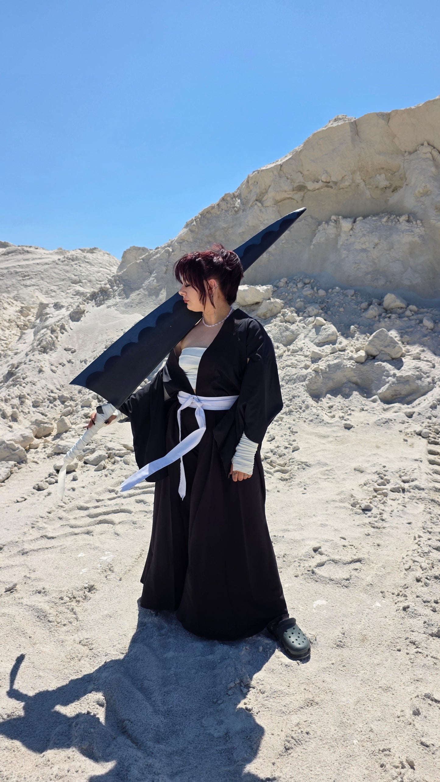 Ichigo Kurosaki female version cosplay ready to ship size(m-xl regulated for 150-165 cm height)
