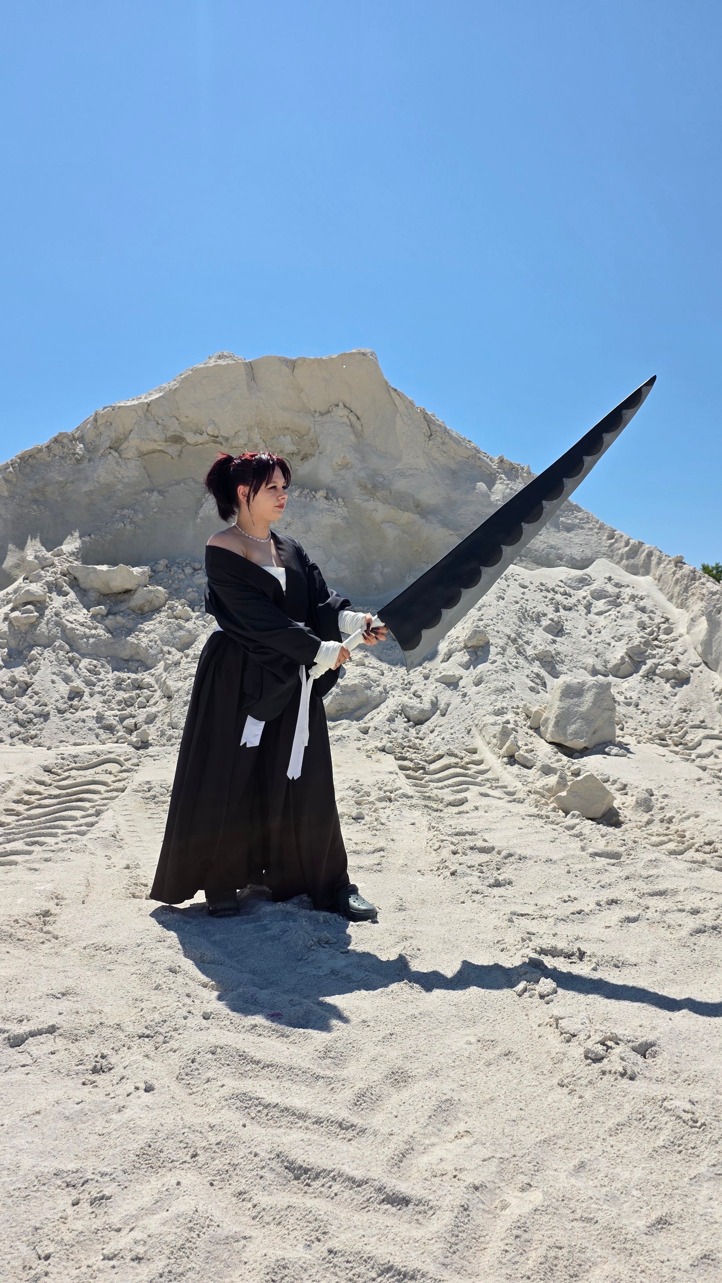 Ichigo Kurosaki female version cosplay ready to ship size(m-xl regulated for 150-165 cm height)